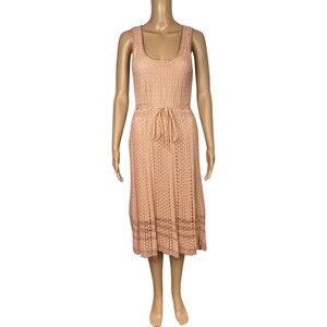 Cynthia Cynthia Steffe Blush Pink Crochet Knit Dress Size Small